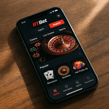 RTBet Casino - Mobile Platform - Latvia Responsive Design